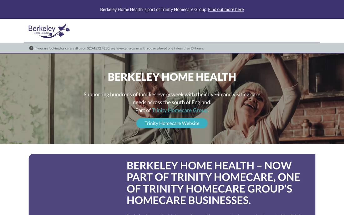Berkeley Home Health website