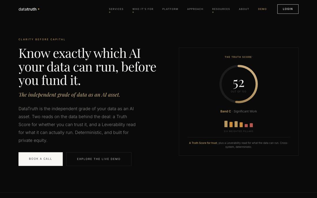 DataTruth website